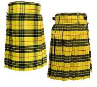 8 Yard Kilts Écossais Hommes Kilts 16oz, Décontracté Kilt - Macleod de Lewis - Jaune, 36"