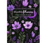 8 Year Undated Monthly Planner: 96 Months of Personalized Planning