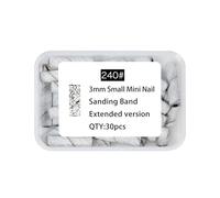 80# 120# 180# 240# Petites bandes abrasives pour percer les ongles Limes Bandes abrasives Accessoires de manucure et pédicure