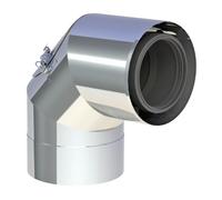 Ø 80 / 125 mm Jeremias TWIN P Angle 87° avec ouverture d'inspection
