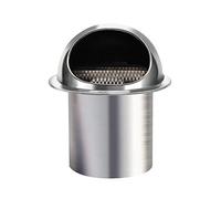 (Ø80-200 mm) Grille de Ventilation, Bouche d'Extraction INOX Ronde Conduit Aérateur d'air Grille de Ventilation avec Un Filet Anti-Insectes Mural Bouches d'aération Grille de Ventilation Bouche ,80mm