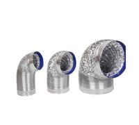 80-200mm Feuille D'aluminium Conduit De Ventilation Rétractable Hotte Tuyau D'échappement Tuyau De Ventilation D'air Tuyau Flexible Conduit D'échappement(110mm)