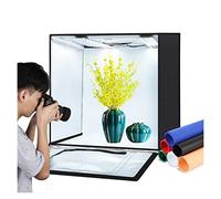 80/60/40 cm Portable Photo Studio Lightbox Photographie Softbox Photo Éclairage Studio Tir Tente Boîte Kits et 6 Décors(40x40x40cm)