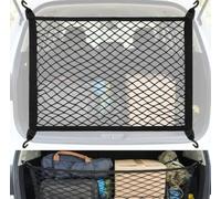 80×60cm Filet de Coffre pour Toyota bZ4X 2022-2026 | Maillage élastique double couche, Crochets robustes en nylon, Maintien bagages anti-chute, Coffre propre sans secousses
