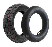 80/65-6 Ensemble pneu et chambre à air tout-terrain compatibles avec Kukirin pour trottinette électrique G2 Max Pro Master Series Caoutchouc noir 10 x 3,0 (C)