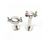 80-89mm 3.5" 89mm Pipe Hanger Bracket Clamp Support Clip With Base Plate 304 Stainless For Beer Brewing L=100mm
