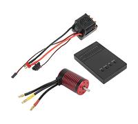 80 A ESC sans balais Roulements de haute précision Moteur sans balais ESC Tableau de programmation combiné 4 pôles 12 fentes Rotor haute torsion pour voitures 1/8 RC (3100 kV)