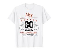 80 ans Message à signer Humour Octogénaire Signature T-Shirt