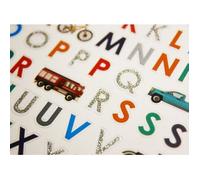 80 Autocollants - Alphabet - Voitures