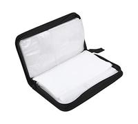 80 Capacité CD Disc Case, DVD Organizer Case, PU Leather CD DVD Holder Storage Case, CD DVD Wallet Binder, DVD Booklet, CD Holders Storage Cases, Noir