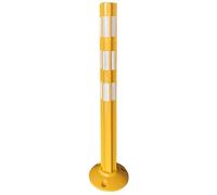 80 cm Bollard De Sécurité, D'Espace De Stationnement, Borne De Sécurité Routière Amovible Jaune, pour Travaux Routiers Et Gestion De La Circulation(A,1pcs)