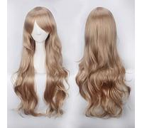80 Cm Long Bouclés Marron Clair Brun Foncé Blonde Perruques Cosplay Cheveux Synthétiques Halloween 80 Cm Long Blonde Marron Ondulé Perruques Femmes Perruque Blonde Commune 28