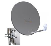 80 CM Satellite Antenne Megasat Stahl Anthracite