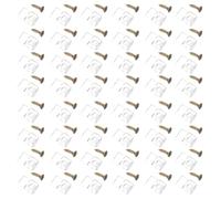 80 Ensembles Clips de Fixation Miroir en ABS, Installation sans Perçage, | Structure Protectrice Transparente, Réutilisable, pour Panneaux de Verre ou Bois, Espaces Étroits et Entrées