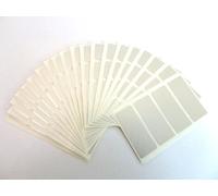 80 étiquettes/taille rectangulaire 50 x 20 mm, argenté mat autocollants étiquettes autocollantes