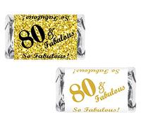 80 & Fabulous Lot de 60 autocollants pour bar à bonbons miniatures Bonbons non inclus.