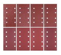 80 feuilles de papier abrasif 93 x 185 mm 8 trous de papier abrasif 40/60/80/120/180/240/320/400 pour ponceuse Bosch