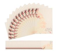 80 Feuilles Papier à Lettres Rétro 80 Épais pour Écrire et | Style Vintage Créatif, Écriture Fluide, Usages Variés, pour Messages et Correspondance, Format Pratique