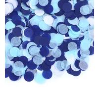 80 g de confettis bleus pour mariage, anniversaire, grande décoration de table bleue, confettis à paillettes multicolores pour révélation de genre, ballons, table, boîte cadeau