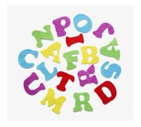 Generique Autocollants Lettres en feutrine 80 pièces 2,5 cm