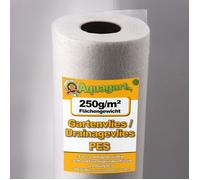 80 m² feutre géotextile, film de paillage, feutre de bassin 250 g, 1,6 m