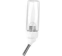 80 ml - Distributeur d'eau anti-goutte pour petits animaux - Bouteille transparente suspendue pour lapins, cochons d'Inde, hamsters, souris et furets - anti-fuite avec filtre (transparent)
