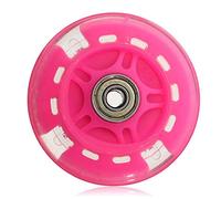 80 mm LED Flash Roue lumineuse avec 2 roulements à billes Abed-7 pour mini trottinette Micro (rose)