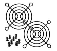 80 mm Noir Fan Grill 2 Pack