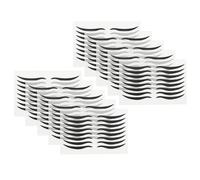 80 Paires Autocollants Eyeliner Noirs pour Maquillage des Yeux | Application Instantanée, Trait Lisse et Couleur Riche, Plastique, Scène Soirée et Spectacle