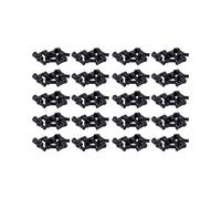 80 Pcs 15mm x 8mm Noir Pipe de Fumeur Forme PVC Batterie Terminal Isolant Recouvre Bottes