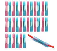 80 pcs Connecteur Gaine Thermoretractable,（22-14 AWG ） Cosse Thermoretractable,Connecteur Gaine Thermoretractable,pour Audio à la Maison, Audio de Voiture, RéParation de CâBle D'Alimentation.