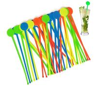 80 Pcs Mélangeurs Cocktail Réutilisables 18 Cm Multicolores, Bâtons Bar Plastique Lavables Pour Fêtes, Réception, Mariage, Barbecue, Événements Professionnels