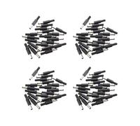 80 Pcs Noir 2,5 mm x 5,5 mm Power Male Plug Jack Adaptateur
