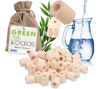 80 PERLES de CERAMIQUE EM® roses naturelles pour purifier et filtrer l’eau. Billes de céramique en argile (tube) pour purification bio. Filtre anti calcaire et chlore spécial Carafe et Fontaine à eau