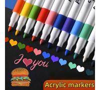 80 pièces / 60 pièces / 48 pièces / 36 pièces / 24 pièces / 12 pièces Marqueurs acryliques, Collection d'art, Ensemble de stylos d'art graffiti DIY, Stylos de marquage d'art aquarelle colorés, Cadeaux