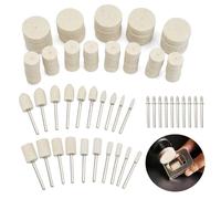 80 Pièces Accessoires de Polissage, Tampon de Polissage, Polish Wheel | Kit de Polissage, Tampons pour Meules, Tampon À Lustrer, Patin Lustrage pour Polir, Poncer, Nettoyer Bijoux, Métal, Bois