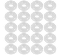 80 Pièces Anneau en Caoutchouc Transparent, Bloqueur Charm Clip