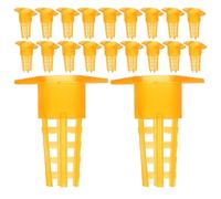 80 Pièces Cage D'apiculture, Plastique Jaune, Transfert Facile | Introduction et Cellules, Accepte Plus Vite, Apiculteurs et Gestionnaires de Rucher