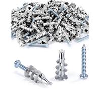 80 Pieces Cheville Placo, Chevilles Pour Plaques, Chevilles Métalliques Pour La Fixation Sur Le Béton, Plaques De Plâtre