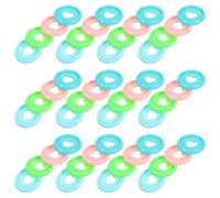 80 Pièces Disques de Reliure en Plastique PP, Anneaux Ronds Cœur, Lot | Finition Lisse et Polie, Ouverture Facile des Pages, pour Agendas, Calendriers, Ateliers Créatifs Style Aléatoire