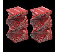 80 Pièces Double Face Extra Fort,Ruban Adhésif Double Face,avec la Technologie avancée,Adhésif de montage pour intérieur & extérieur,30mmx30mm