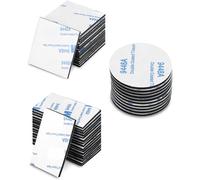 80 Pièces Double Face Extra Fort,Super Collant,Autocollants Double Face,25 Carrés,25 Rectangles,30 Cercles,Adhesif Puissant Ruban Mousse,Ruban Adhésif Double Face Pour La Fixation D'objets