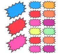 80 Pièces Étiquettes de Vente Étoile Fluorescentes en Papier, Lot | Surface Inscriptible, Design Voyant, Usage en Centres Commerciaux et Garages, Fournitures de Vide-greniers