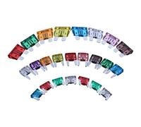 80 pièces fusibles de voiture mixtes Mini ATS ATC fusible à lame de Zinc 5 10 15 20 25 30 40A AMP ensemble for camion de voiture automatique Câblage de protection (Color : Mini)