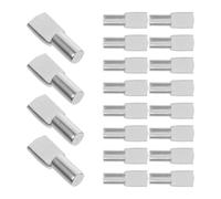 80 Pièces Goupilles de Support D'étagère 5mm en Fer Argenté | Forme Cuillère, Bords Arrondis, Maintient L'horizontalité, Limite le Glissement, pour Armoires et Cuisines