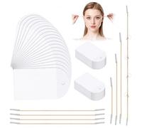 80 Pièces Lifting Visage Tape Avec 4 Sets de Cordes,Contour Visage Raffermissant Anti Rides Effet Lifting,Patch Lifting Visage Invisible Pour Cou,Visage,Yeux Et Peau Relâchée