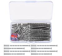 80 Pièces M3 Kit de Vis et Boulons pour Poignée de Porte (40 Vis + 40 Boulons), Connexion d'Assemblage avec Manchon pour Serrures, Mini Tournevis Inclus