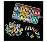 80 pièces Mini fusibles à lame Standard for 2/5/7.5/10/15/20/25/30 AMP automobile voiture bateau camion fusible à lame Kit d'assortiment Câblage de protection