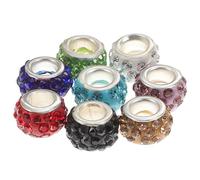 80 Pièces Perles Shamballa en Pâte Polymère pour Bracel Collier