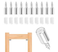 80 Pieces Taquet Etagere, Ø7.5mm Taquets pour Étagères avec Couvercle Antidérapant, Support pour Etagere Placard, Support Etagere Invisible, Cheville de Support D'étagère, pour Meubles Placard